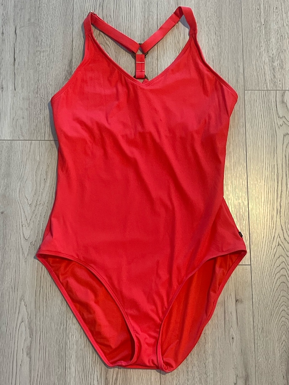 La Vie En Rose Aqua Cherry Red Racerback One-piece Swimsuit